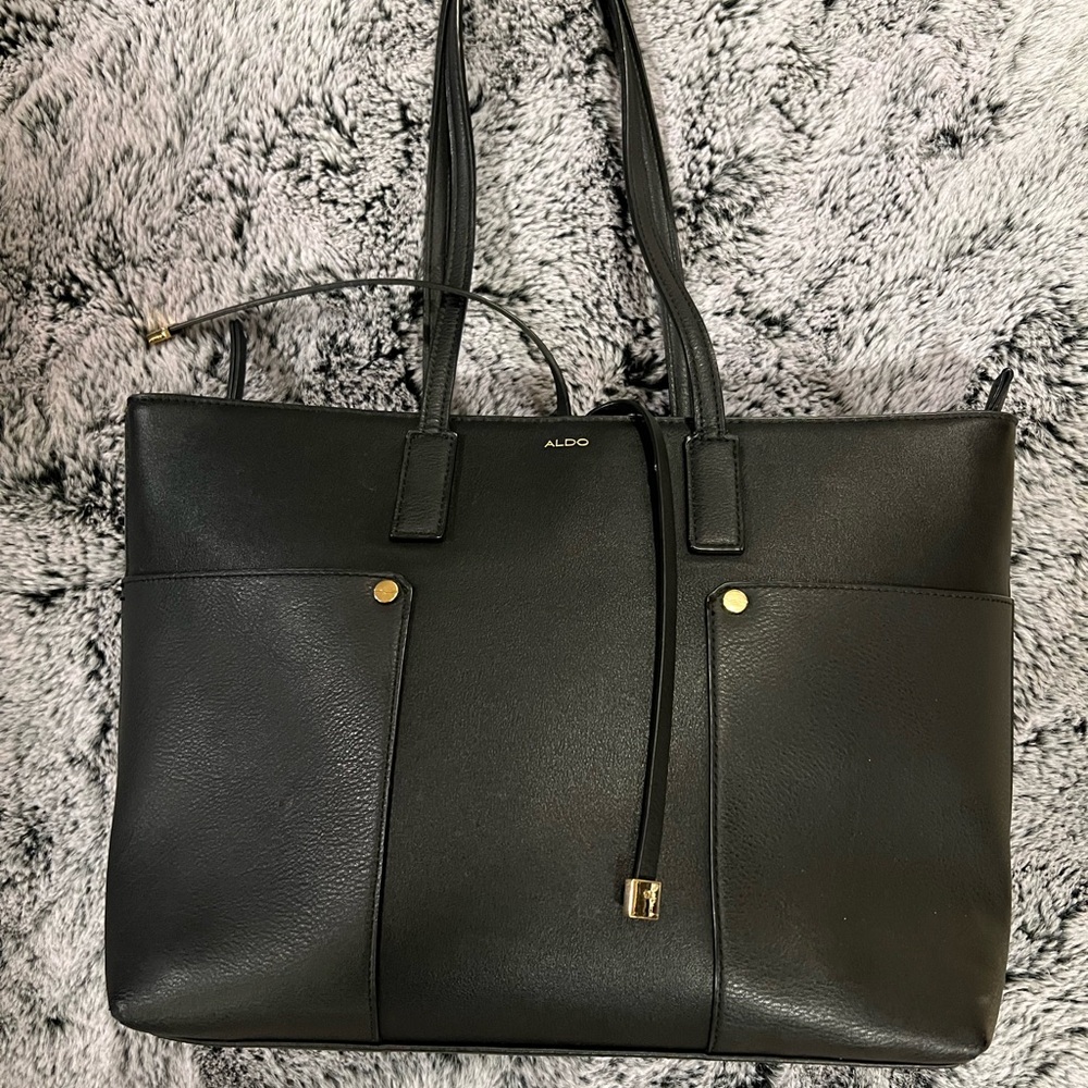 ALDO Classic Black Tote Bag